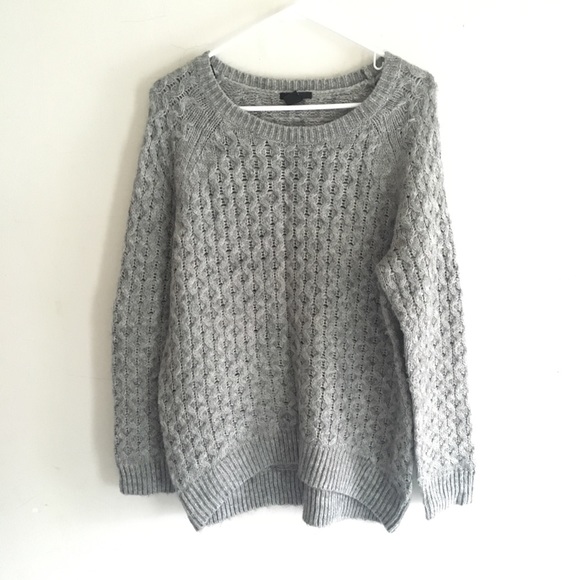 Grey Oversized Knit Sweater - Picture 1 of 4